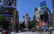 渋谷のスクランブル交差点とショッピング